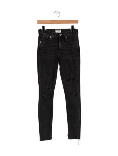 Pre-owned Agolde High-rise Skinny Leg Jeans In Gray