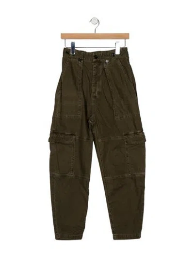 Pre-owned Agolde High-rise Skinny Leg Jeans In Green