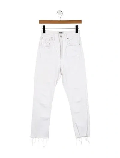 Pre-owned Agolde High-rise Skinny Leg Jeans In White