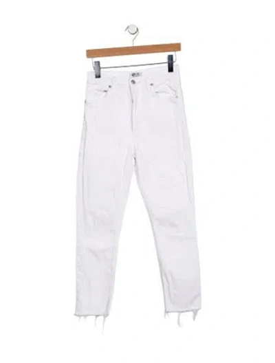 Pre-owned Agolde High-rise Skinny Leg Jeans In White