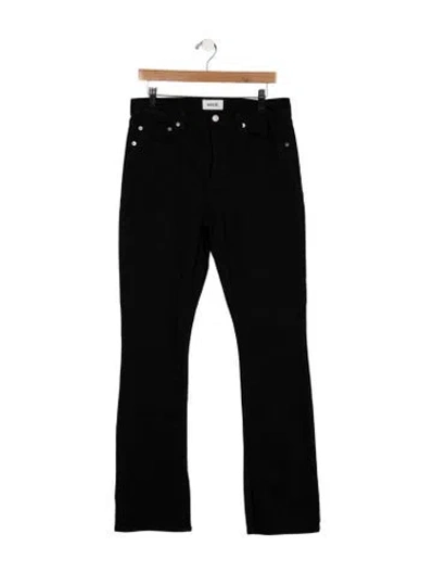Pre-owned Agolde High-rise Straight Leg Jeans In Black