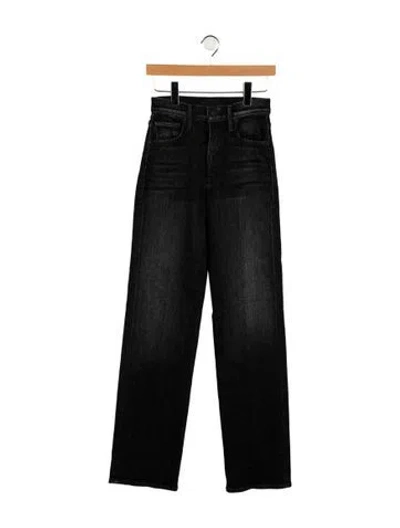 Pre-owned Agolde High-rise Straight Leg Jeans In Black