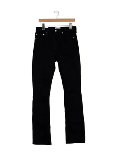 Pre-owned Agolde High-rise Straight Leg Jeans In Black