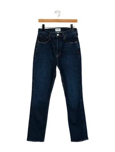 Pre-owned Agolde High-rise Straight Leg Jeans In Blue