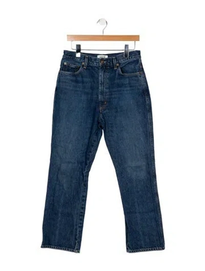 Pre-owned Agolde High-rise Straight Leg Jeans In Blue