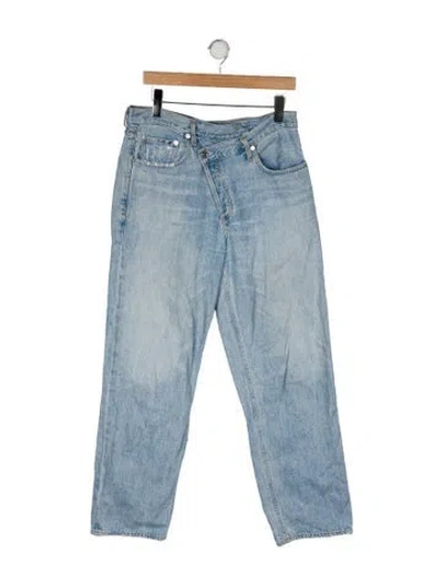 Pre-owned Agolde High-rise Straight Leg Jeans In Blue