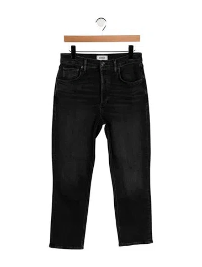 Pre-owned Agolde High-rise Straight Leg Jeans In Blue