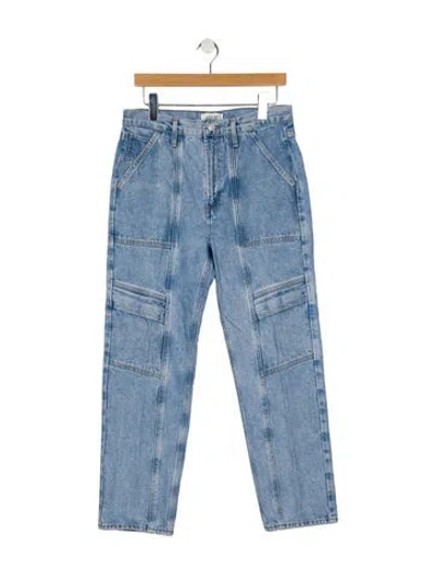 Pre-owned Agolde High-rise Straight Leg Jeans In Blue