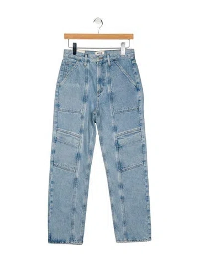 Pre-owned Agolde High-rise Straight Leg Jeans In Blue