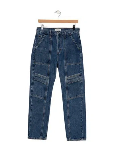 Pre-owned Agolde High-rise Straight Leg Jeans In Blue