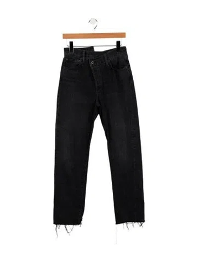 Pre-owned Agolde High-rise Straight Leg Jeans In Blue