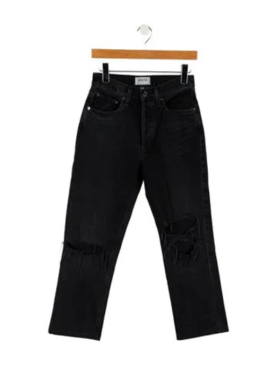 Pre-owned Agolde High-rise Straight Leg Jeans In Blue