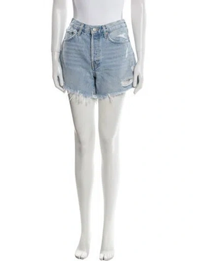 Pre-owned Agolde High-rise Straight Leg Jeans In Blue