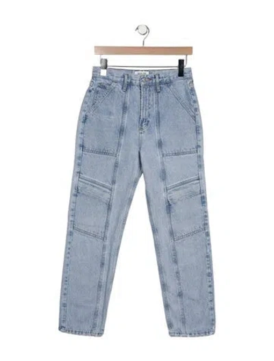 Pre-owned Agolde High-rise Straight Leg Jeans In Blue