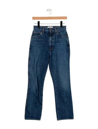 Pre-owned Agolde High-rise Straight Leg Jeans In Blue