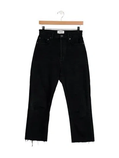 Pre-owned Agolde High-rise Straight Leg Jeans In Blue