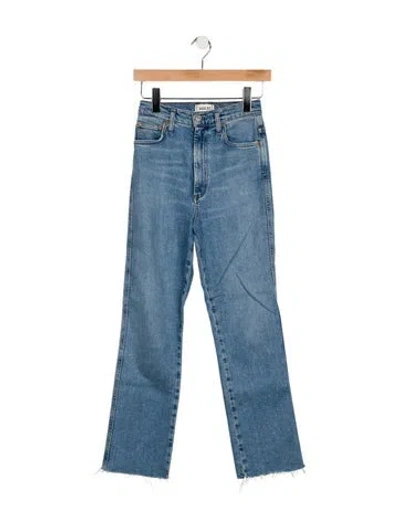 Pre-owned Agolde High-rise Straight Leg Jeans In Blue