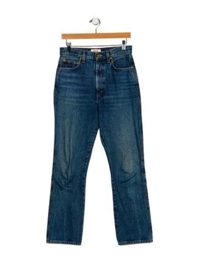 Pre-owned Agolde High-rise Straight Leg Jeans In Blue