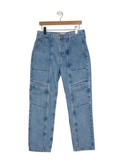 Pre-owned Agolde High-rise Straight Leg Jeans In Blue