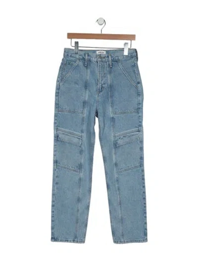 Pre-owned Agolde High-rise Straight Leg Jeans In Blue