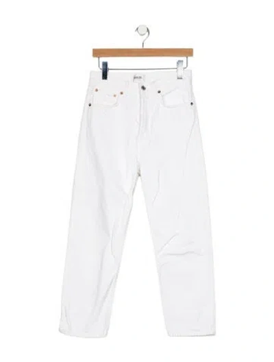 Pre-owned Agolde High-rise Straight Leg Jeans In Blue