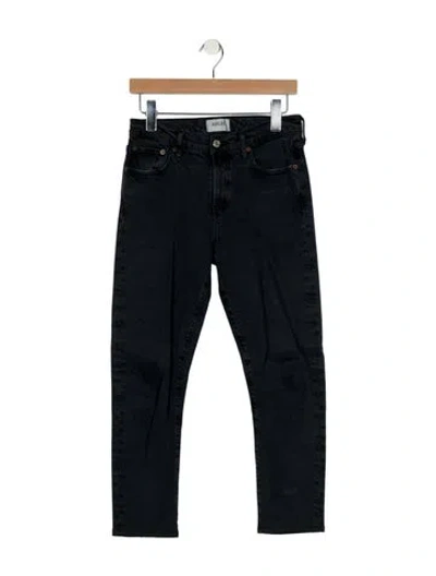 Pre-owned Agolde High-rise Straight Leg Jeans In Blue