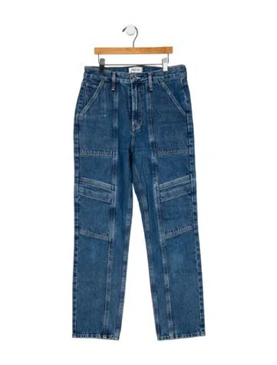 Pre-owned Agolde High-rise Straight Leg Jeans In Blue