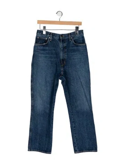 Pre-owned Agolde High-rise Straight Leg Jeans In Blue