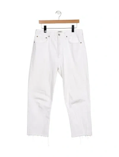 Pre-owned Agolde High-rise Straight Leg Jeans In Blue