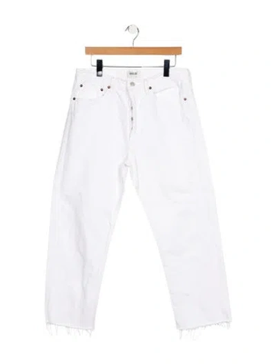 Pre-owned Agolde High-rise Straight Leg Jeans In Blue