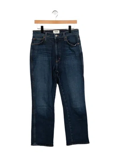 Pre-owned Agolde High-rise Straight Leg Jeans In Blue