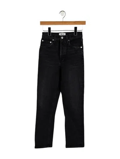 Pre-owned Agolde High-rise Straight Leg Jeans In Blue
