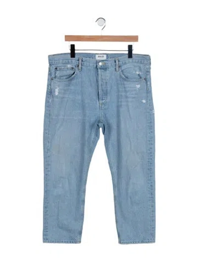 Pre-owned Agolde High-rise Straight Leg Jeans In Blue