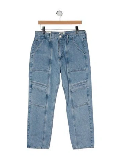 Pre-owned Agolde High-rise Straight Leg Jeans In Blue