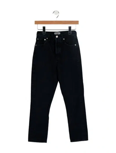 Pre-owned Agolde High-rise Straight Leg Jeans In Blue