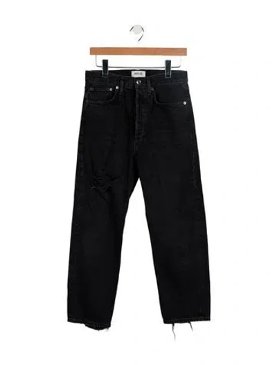 Pre-owned Agolde High-rise Straight Leg Jeans In Blue