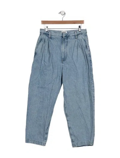 Pre-owned Agolde High-rise Straight Leg Jeans In Blue