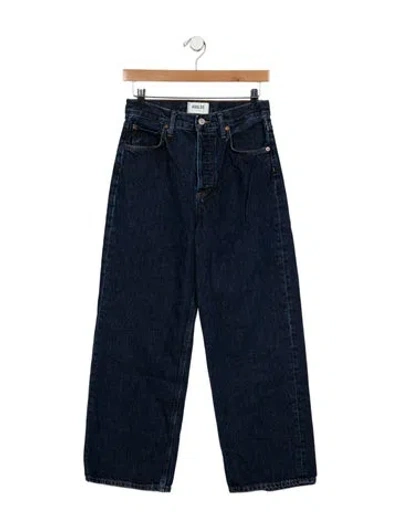Pre-owned Agolde High-rise Straight Leg Jeans In Blue
