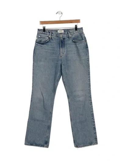 Pre-owned Agolde High-rise Straight Leg Jeans In Blue