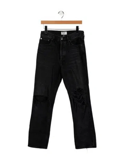 Pre-owned Agolde High-rise Straight Leg Jeans In Blue