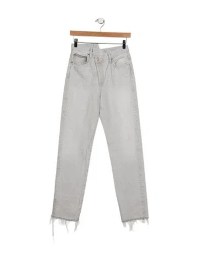 Pre-owned Agolde High-rise Straight Leg Jeans In Blue