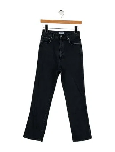 Pre-owned Agolde High-rise Straight Leg Jeans In Blue