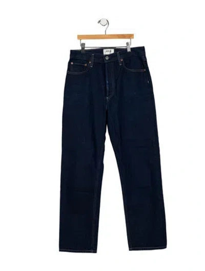 Pre-owned Agolde High-rise Straight Leg Jeans In Blue