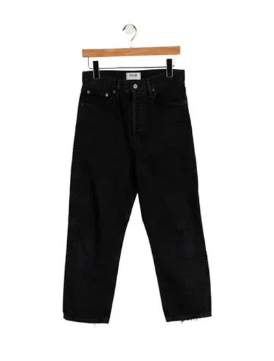 Pre-owned Agolde High-rise Straight Leg Jeans In Blue