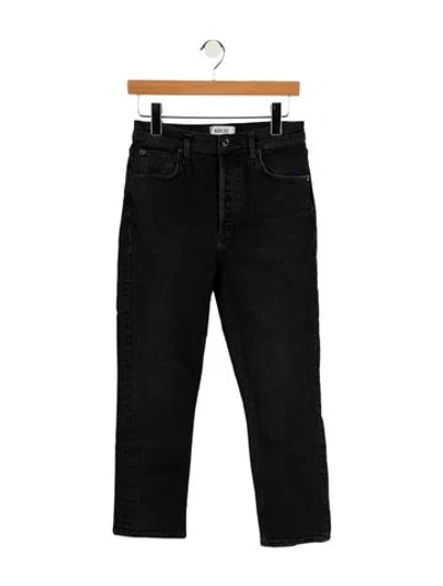 Pre-owned Agolde High-rise Straight Leg Jeans In Blue