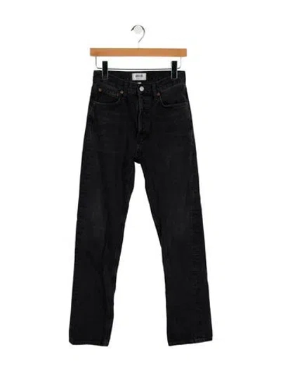 Pre-owned Agolde High-rise Straight Leg Jeans In Blue
