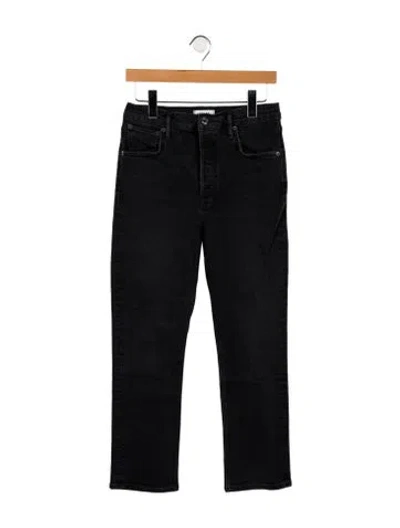 Pre-owned Agolde High-rise Straight Leg Jeans In Blue