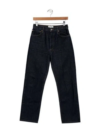 Pre-owned Agolde High-rise Straight Leg Jeans In Blue