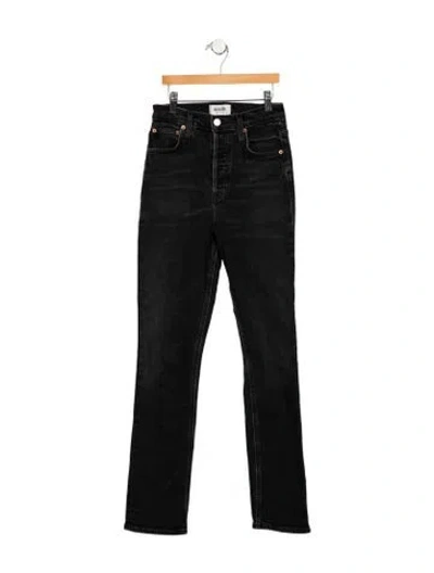 Pre-owned Agolde High-rise Straight Leg Jeans In Blue