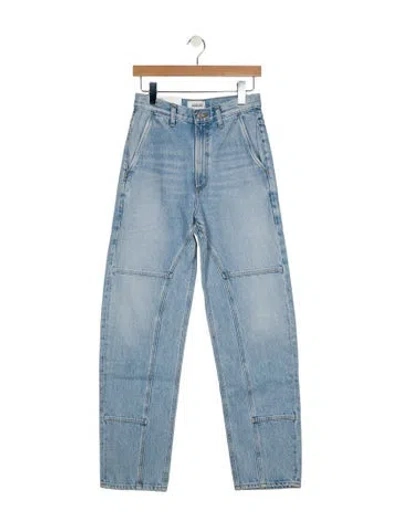 Pre-owned Agolde High-rise Straight Leg Jeans In Blue